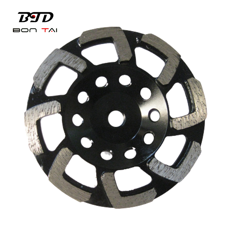 Cheap price Turbo Diamond Cup Wheel - 5 inch L shape segments diamond grinding cup wheels for concrete – Bontai