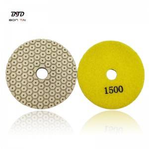 Manufacturer for Marble Polishing Pads - 4″ 100mm Diamond Polishing Resin Pad for polishing concrete and stones – Bontai