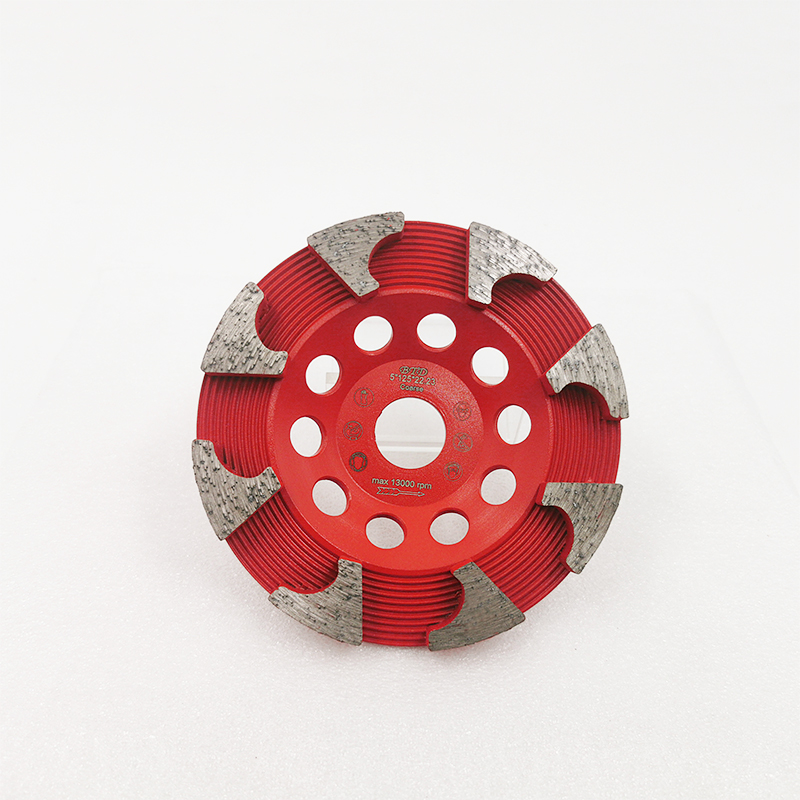 Ny teknologi Boomerang Segments Diamond Cup Wheel