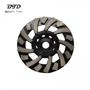 High definition Concrete Grinding Cup Wheel - 180mm Big Curved Segment Concrete Grinding Wheel – Bontai