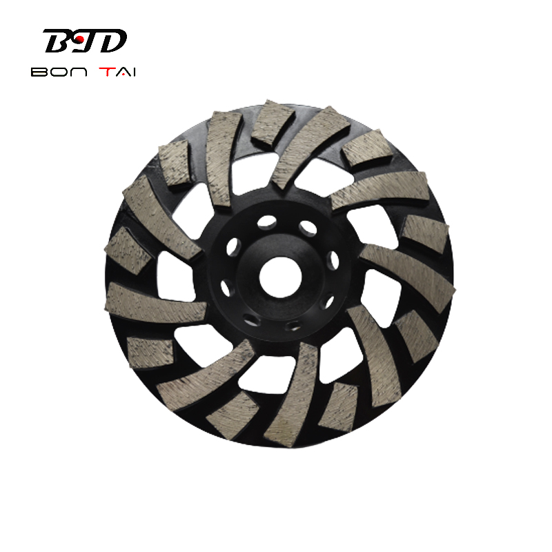 Cheap price Turbo Diamond Cup Wheel - 180mm Big Curved Segment Concrete Grinding Wheel – Bontai