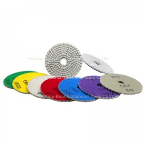 4inch SPIRAL-D Resin Pad for Stone Dry Use