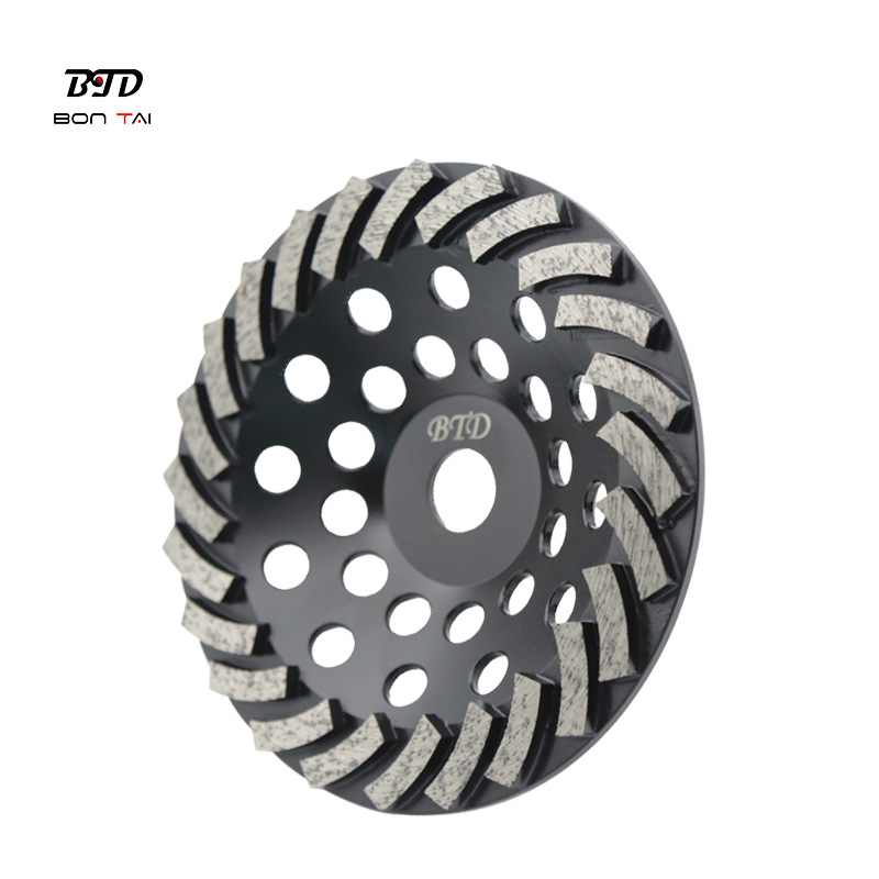 7 Inch 24Seg.Turbo Abrasive Wheels Diamond Grinding Cup Wheel for Concrete