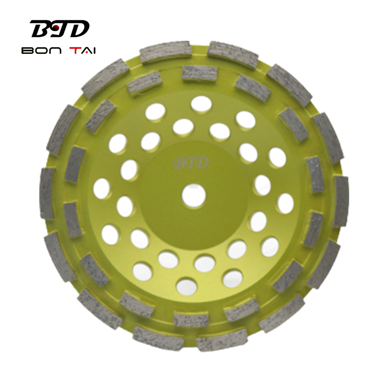 Wholesale 180mm Diamond Cup Wheel - 7 Inch Double Row Cup Grinding Wheel for Stone and Concrete Grinding  – Bontai