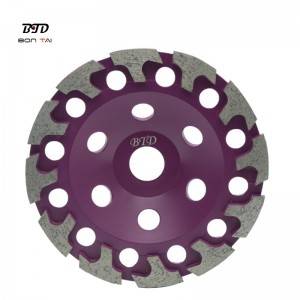 Factory wholesale Sintered Grinding Wheels - 7″ T-Shape concrete floor grinder diamond cup grinding wheel – Bontai