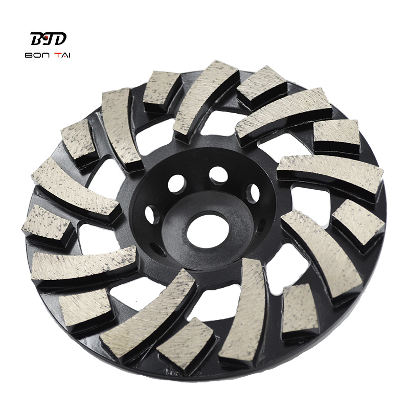 Factory wholesale Resin Filled Cup Wheel - 7″ TGP Diamond Grinding Cup Wheel for Concrete Floor  – Bontai