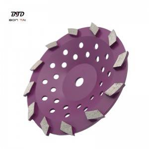 10″ Turbo segmented diamond grinding cup wheels abrasive tools