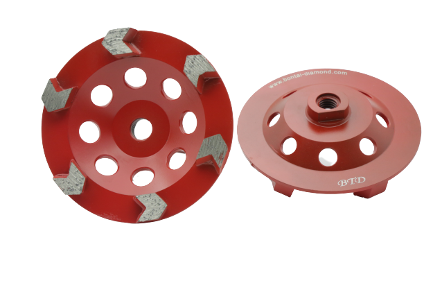 Hot sale Concrete Diamond Grinding Cup Wheel - 5 Inch Arrow Segments Diamond Cup Grinding Wheel For Concrete – Bontai