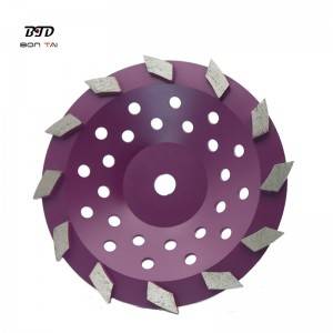OEM/ODM Supplier Metal Bond Grinding Wheel – 10″ Turbo segmented diamond grinding cup wheels abrasive tools – Bontai