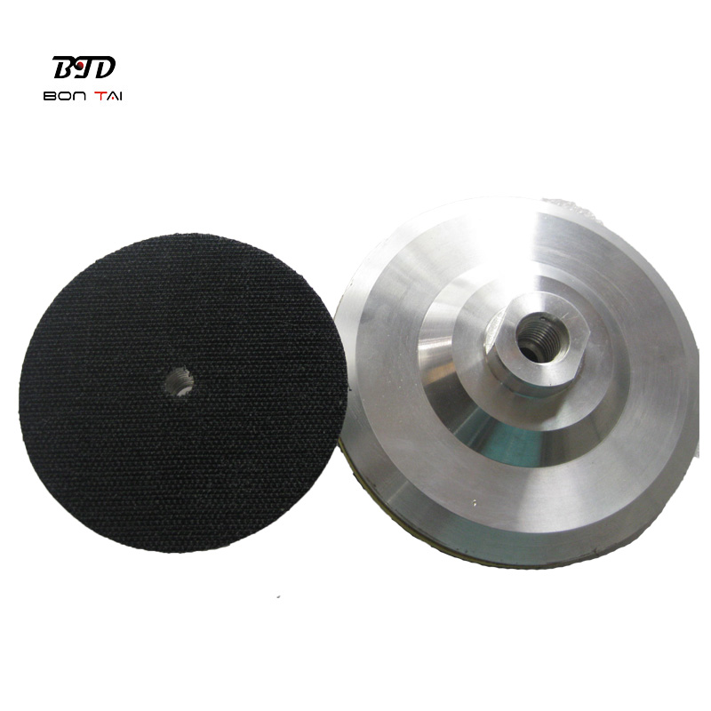 Manufacturer of Pcd Grinding Tools - 5 inch M14 Thread Diamond Polishing Pads Packer Pad Aluminum Backer Pads Angle Grinder Adapter – Bontai