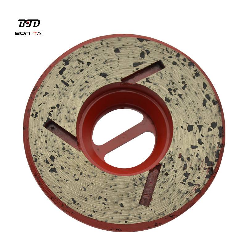 Good Quality Cup Shaped Grinding Wheels - 4″ Snail-lock Diamond Edge Grinding Wheels for stone  – Bontai