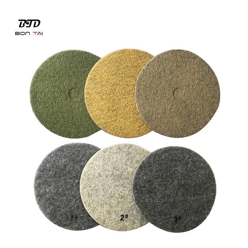 Factory Price For Terrazzo Polishing Pads - 27inch Burnishing diamond polishing pads to make surface high brightness – Bontai