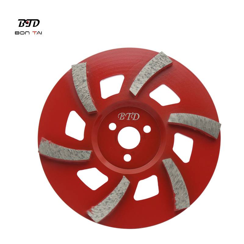 High reputation Pcd Wheel - 7″ 6 Segments TGP Diamond grinding wheel abrasive disc – Bontai