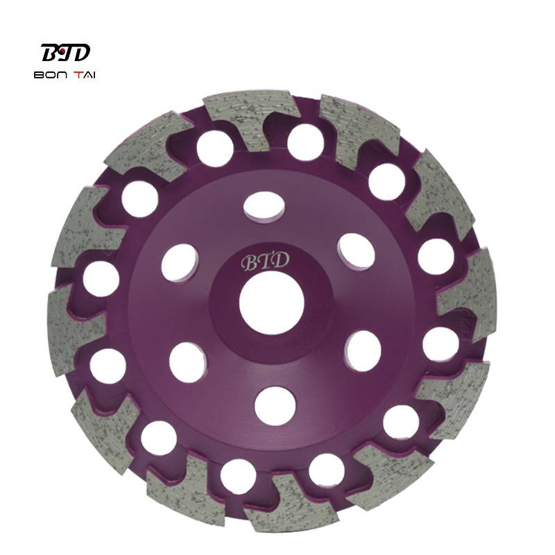 Factory Cheap Hot 7inch Grinding Wheel - 7″ T-Shape concrete floor grinder diamond cup grinding wheel – Bontai