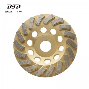 5 inch turbo grinding cup wheel for concrete and stones