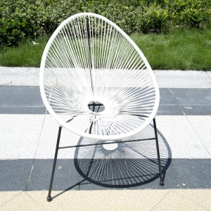 Chaise empilable acapulco en rotin pour patio, jardin, balcon