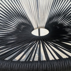 Set di cunversazione di patio Set di sedia acapulco Set di bistrot Olefen corda tessuta