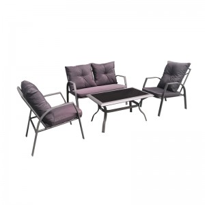 4Pc metal sofa set – outdoor conversation set