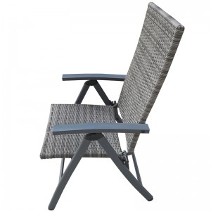 Wicker high back chair rattan folding chair