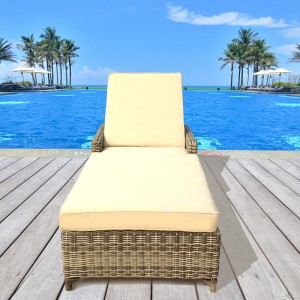 “Sun chaise salon” oturgyjy, açyk örülen güneşli