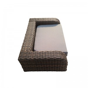 Welded metal frame Rattan wicker Pet Sofa Bed for dogs/cats