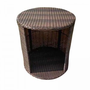 Rattan Cat Bed portable cat caves Pet Nest Side Table