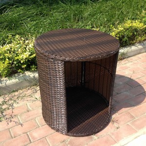 Rattan Cat Bed portable cat caves Pet Nest Side Table