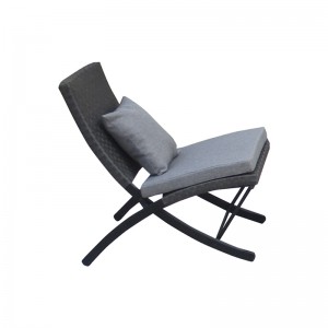 4Pc patio lounge sofa set foldable rattan chairs