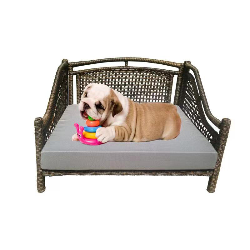 Luxury pet sofa Rattan Pet sofa dog bed pet furniture cat sofa Featured Image