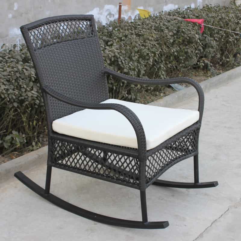 Rattan rocking chair garden armchair relaxing chair Featured Image