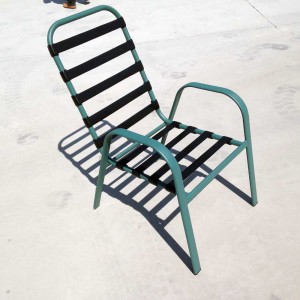 Pravokutna stolica za blagovanje sa staklenom pločom, metalna blagovaonska garnitura od vinilne trake