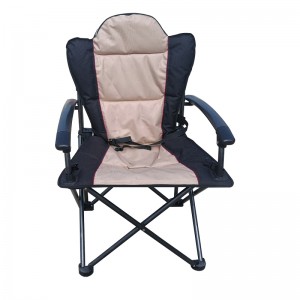 Cadeira de acampamento de lazer de embalagem plana leve Cadeira de pesca portátil