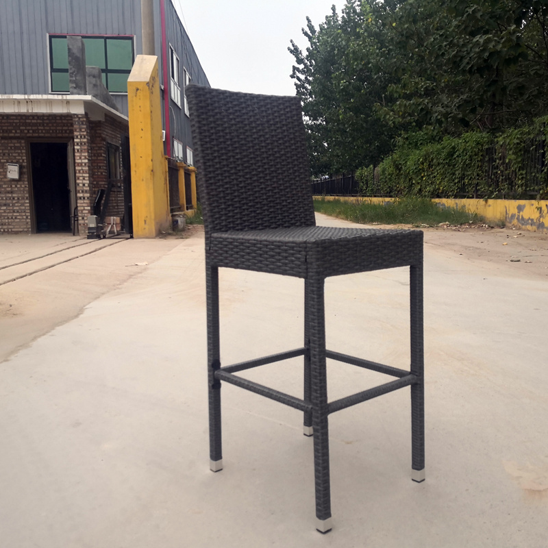 High bar stool rattan Bar Stool outdoor bar chair Featured Image