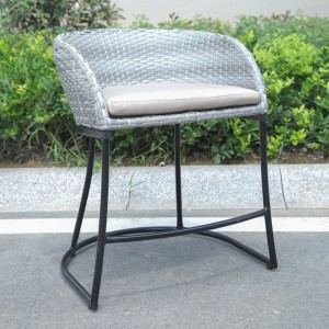 Low back bar stool outdoor low bar stool patio rattan bar stool