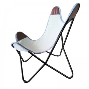 Steel Canvas Butterfly kėdė-Nešiojama sulankstoma stovyklavimo kėdė