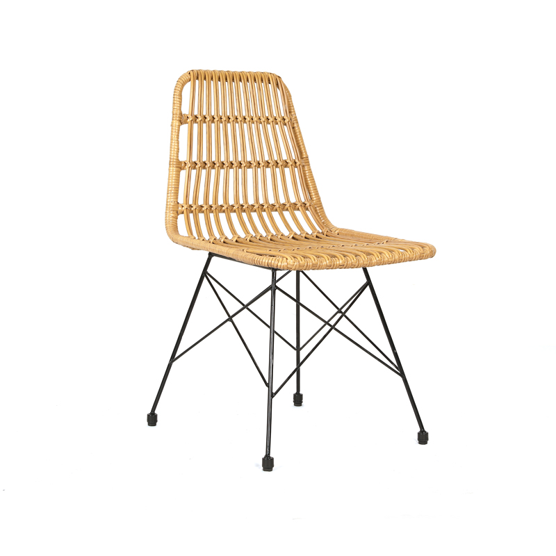 Outdoor dining chair rattan armless chair garden side chair Featured Image