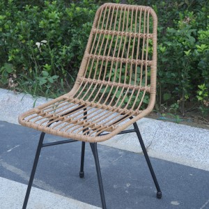 Rattan dining chair outdoor stackable dining chair