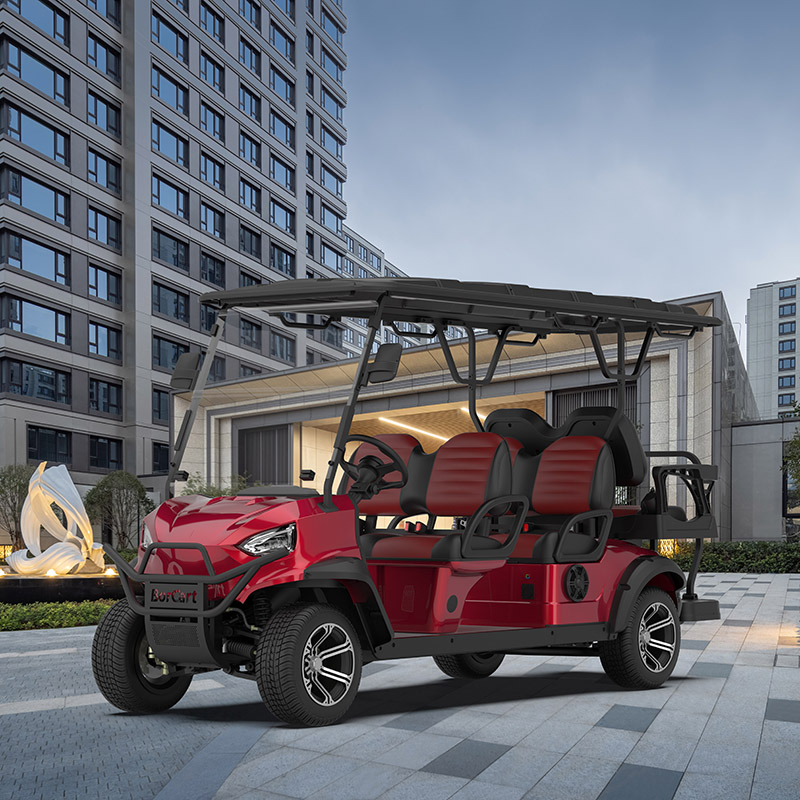 La voiturette de golf offre également une gamme d'options personnalisables.Vous pouvez choisir parmi une variété de couleurs, de finitions et d’accessoires pour personnaliser votre voiturette de golf et la personnaliser réellement.