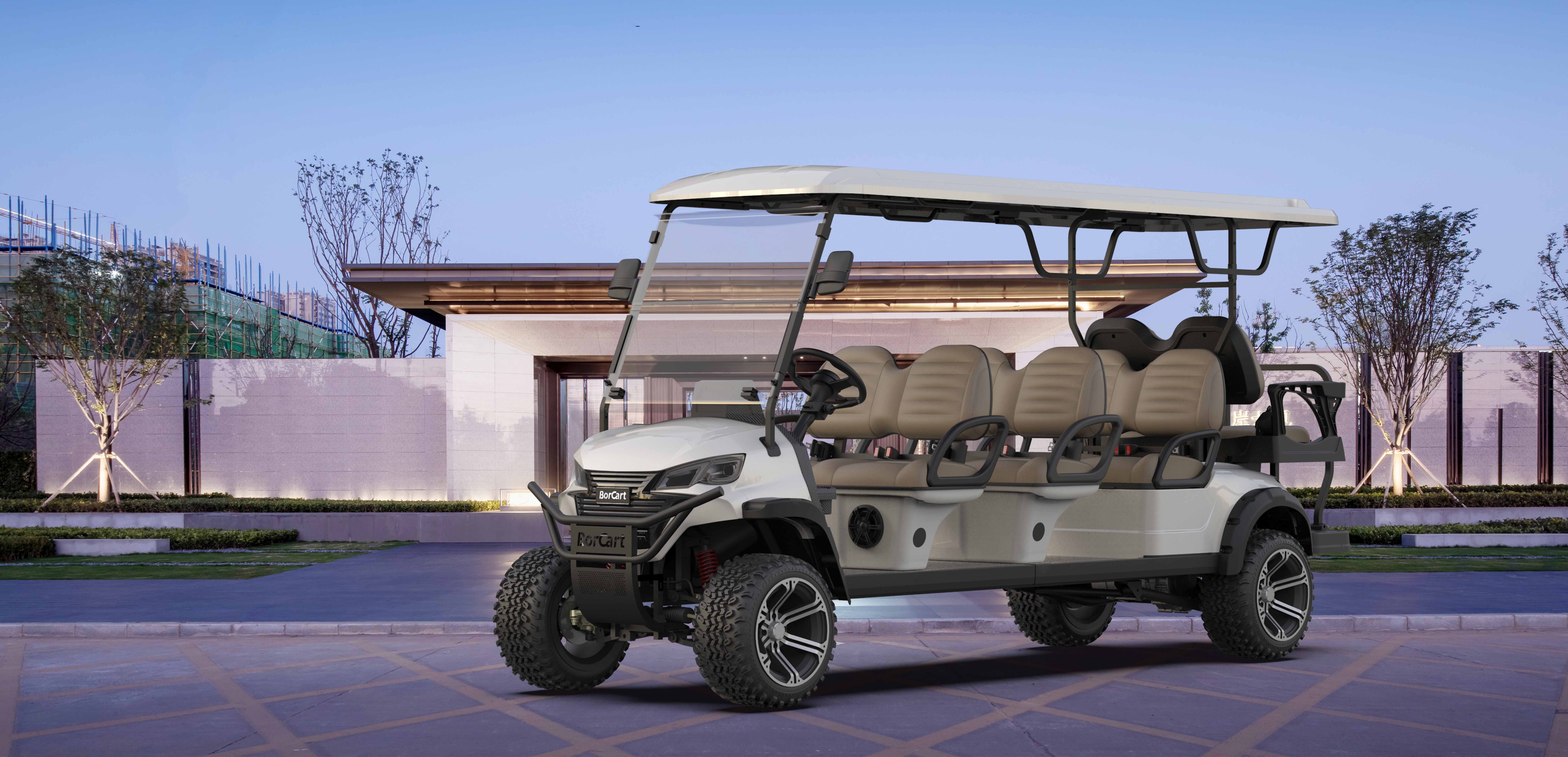 8 seater listrik golf cart klub mobil