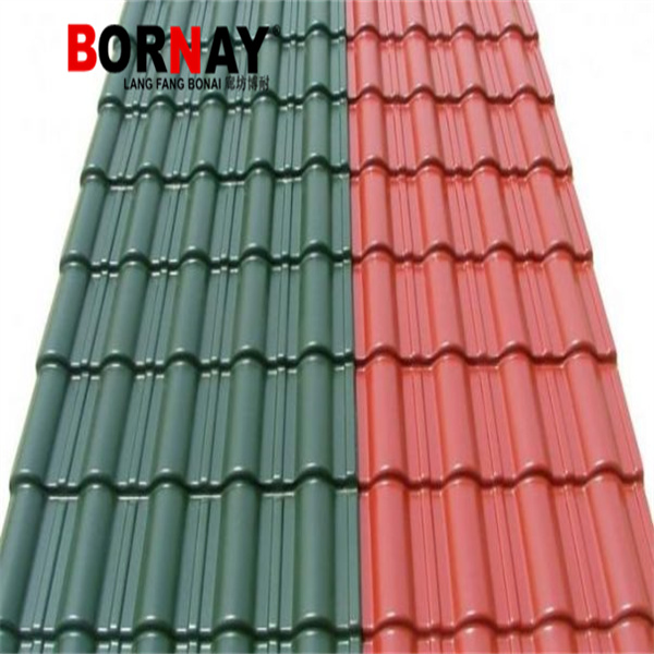Synthetic Resin Apvc Spanish PVC Roof Tile Width 880/1050mm