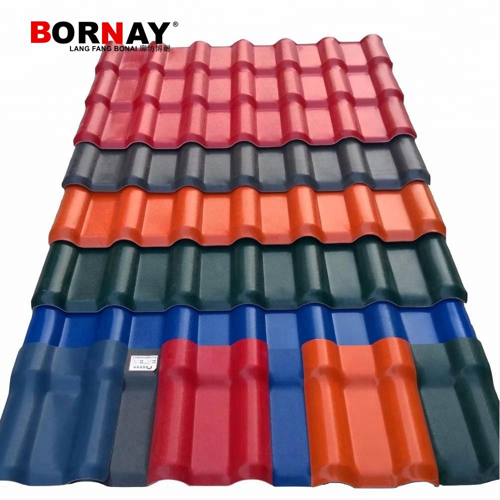 BORNAY Construction Building Materials Roofing Sheet PVC Synthetic Chinese Style Resin Tile-L Featured Image