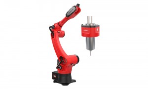 Hot selling six axis robot with pneumatic floating electric spindle