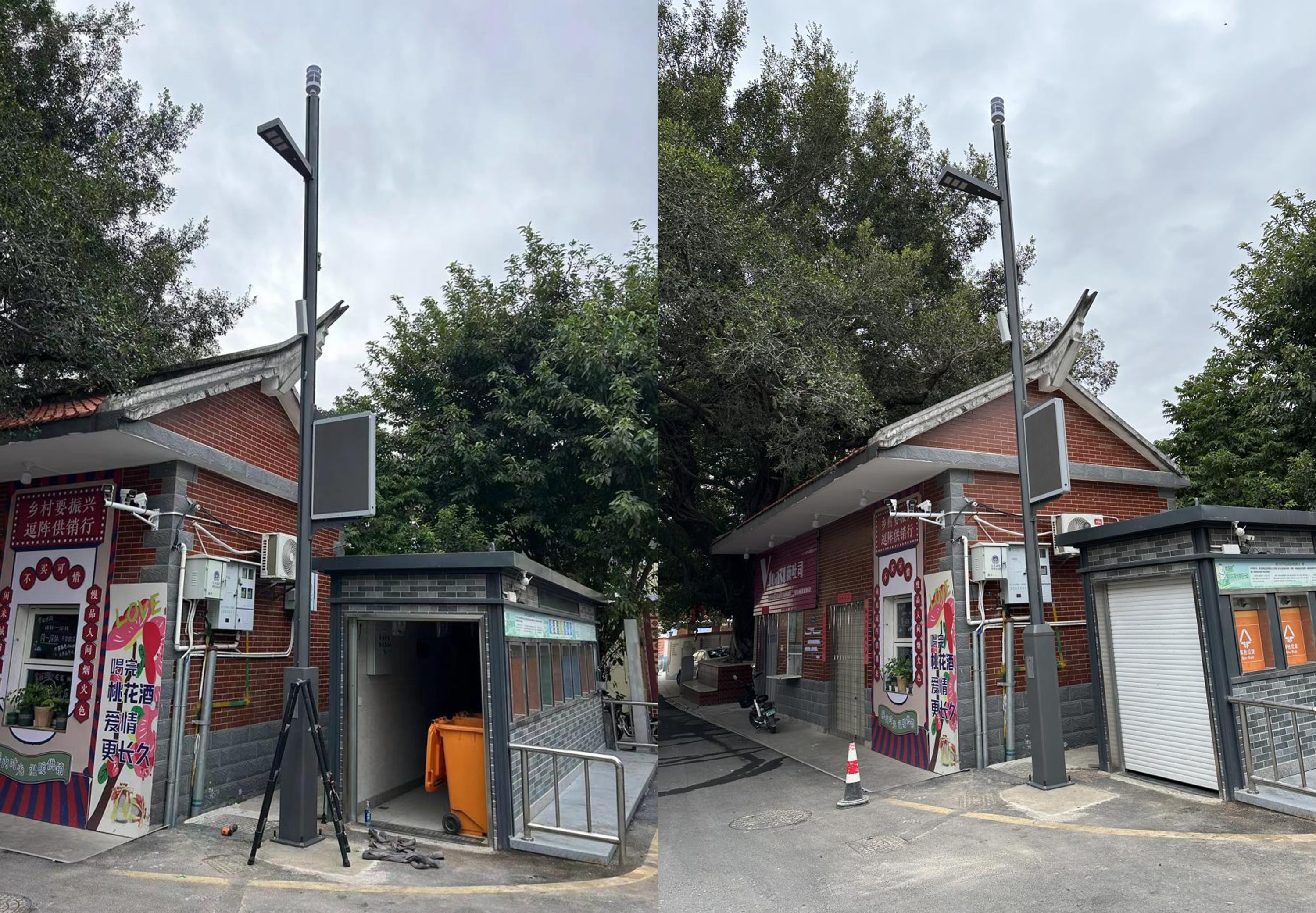 Our smart pole project in Xiamen Fujian China