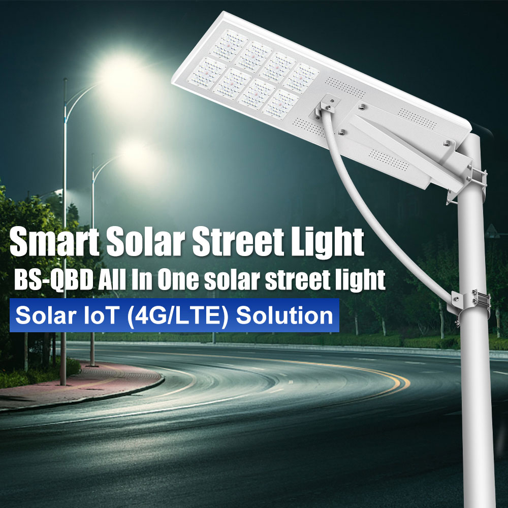 QBD Series All-in-one Smart Solar Street Light, Integrated Solar Street Lamp For Solar 4G/LTE Solution With SSLS System