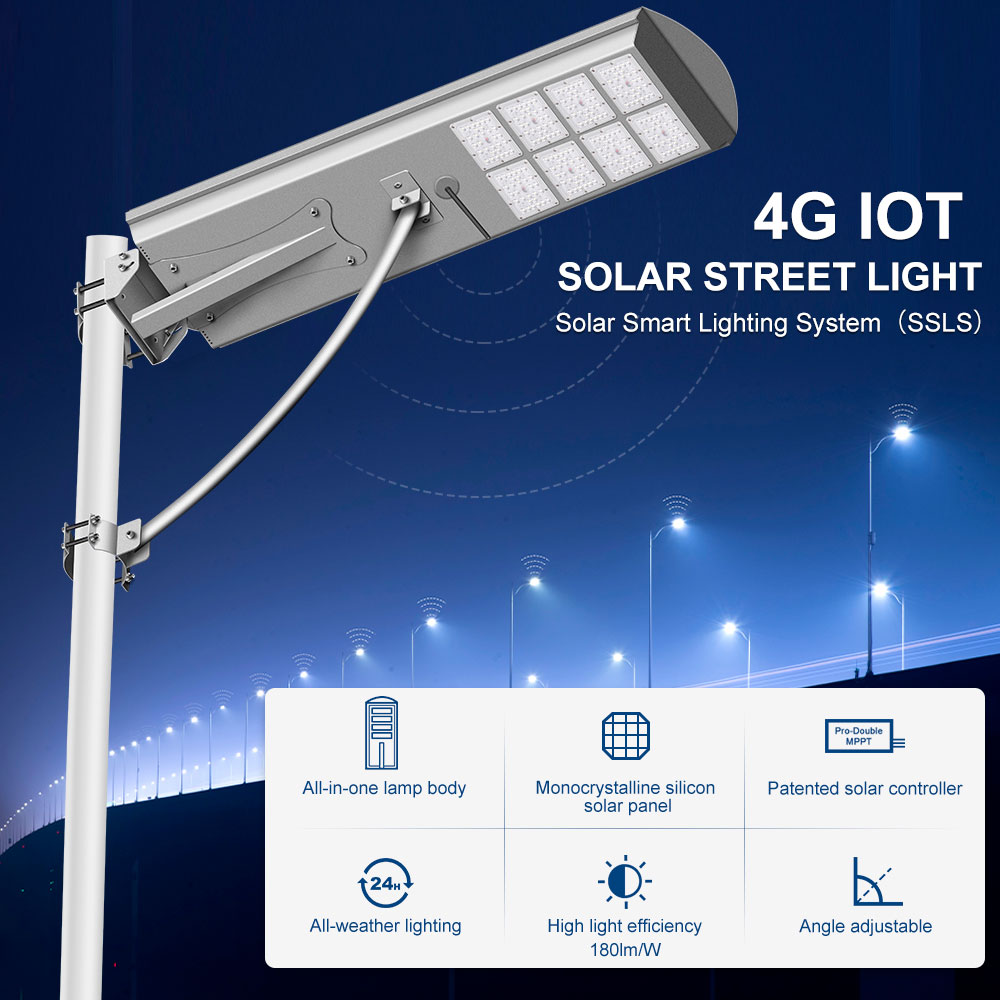 Good Quality Solar Parking Lot Lights - Solar Smart Lighting BJ 4G Solar Street Light  4G IoT – BOSUN lighting