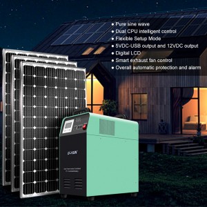 Bosun Portable Power Station,300W/500W/1000W/1500W Recharge Solar Generator for Outdoor Camping