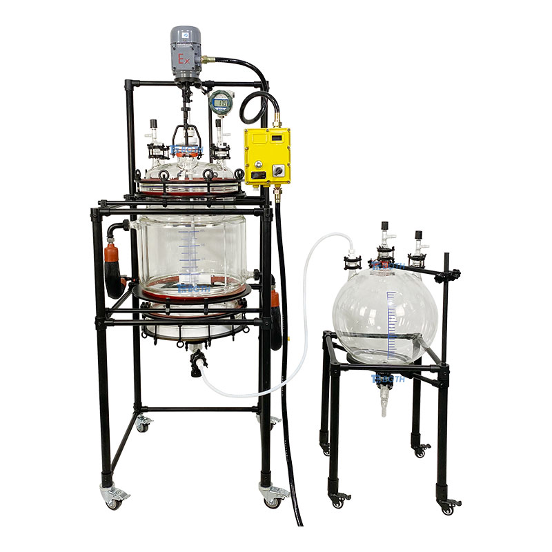 Pilot Scale Jacketed Nustsche Filtration Glass Reactor