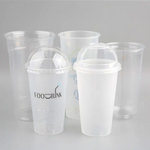 Disposable Custom Logo Plastic Cups ຂາຍສົ່ງ