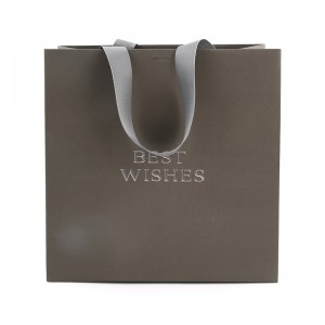 Sacola de presente de luxo personalizada Sacola de compras sacola de papel kraft