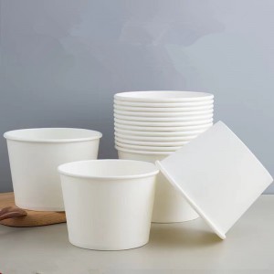 Tutus Biodegradable Takeaway Packing Kraft Paper Bowl